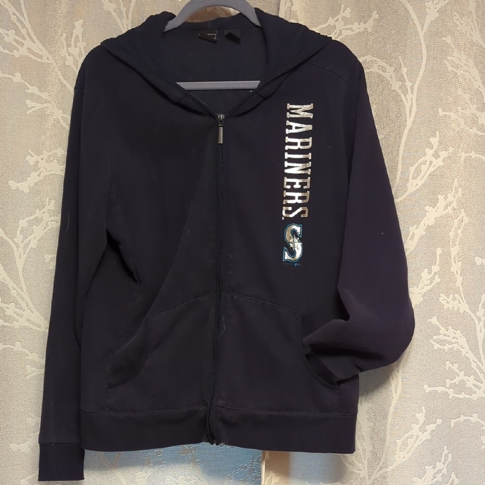 Mariners Navy Blue Zip Jacket With Hood
